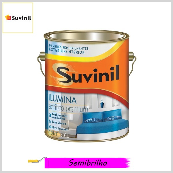 Tinta Acrílica Ilumina Premium Semibrilho, Galão 3.6lt