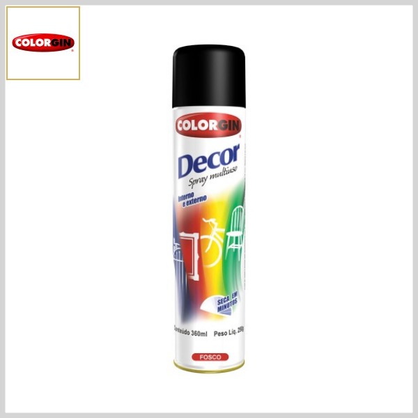 Tinta Spray Decor Multiuso (Fosco, Lata 250g/360ml)
