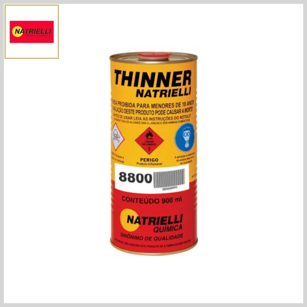 Solvente Thinner 8800 p/Lacas e Seladoras (900 ml)