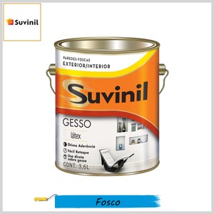 Tinta Látex Gesso Premium Fosco, Galão 3.6lt