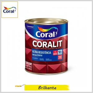 Esmalte Sintético Coralit Ultra Resistência Brilhante, Lata 900ml