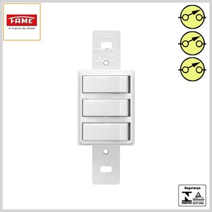 Módulo Elétrico Blanc 1 Interruptor 3 Teclas Simples