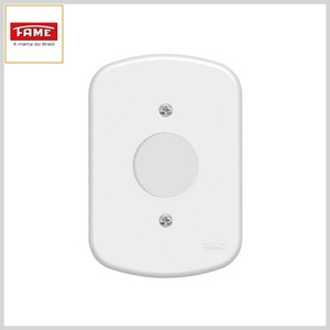 Placa 4x2 Blanc (F5) 1 Tomada Redonda