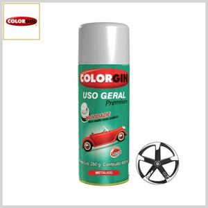 Tinta Spray Uso Geral Premium Metálico Rodas, Lata 280g_400ml