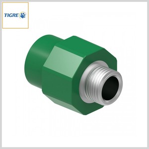 Conector Macho PPR Termofusão Verde