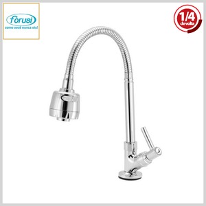 Torneira de Cozinha 3159 C-55 Gourmet 1/4Volta Mesa Bica Flexível Cromado