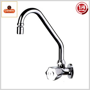 Torneira de Cozinha 2169 C50 Bergamo Parede Bica Alta Móvel 1/4Volta Cromado