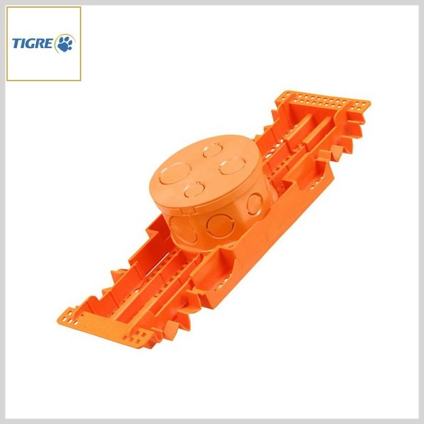 Caixa Octogonal PVC Tigreflex® Reforçado c/Suporte de Lajota Regulável