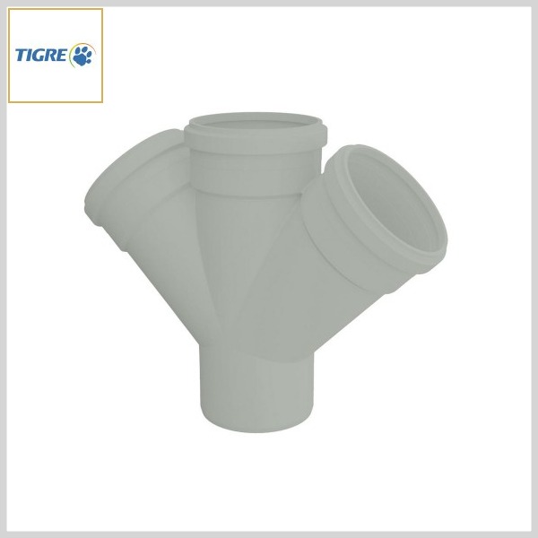 Junção Dupla PVC Esgoto Série Reforçada