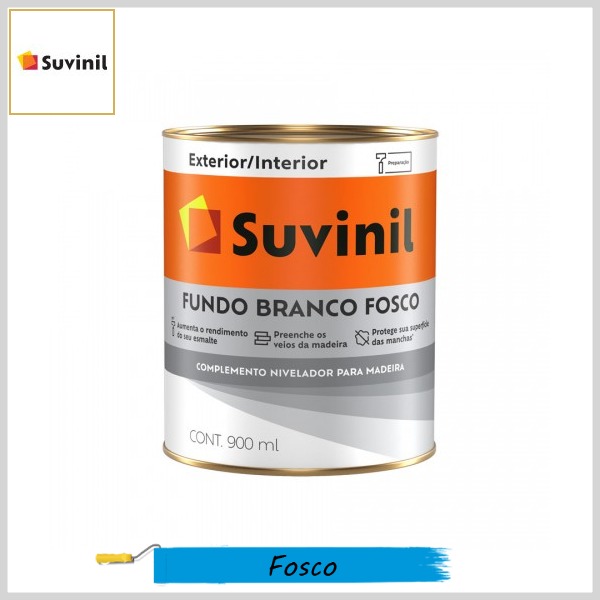 Fundo Fosco p/Madeira, Lata 900ml