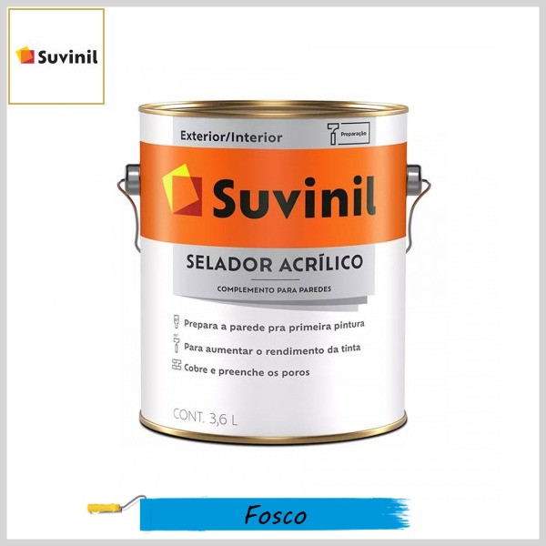 Selador Acrílico Fosco, Galão 3.6lt