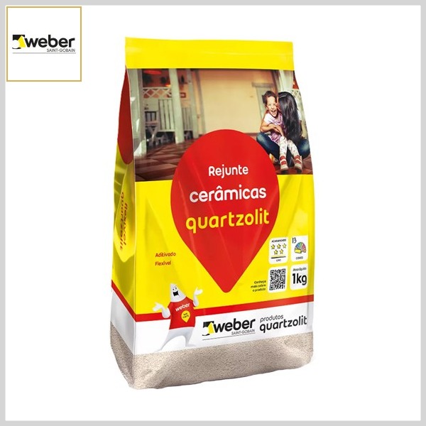 Rejunte Flexível Cerâmicas Quartzolit, 1kg