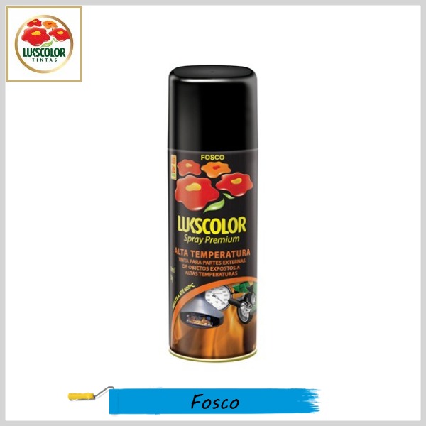 Tinta Spray Premium Fosco Alta Temperatura (Lata 300 ml)