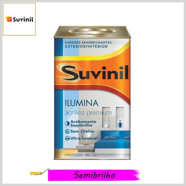 Tinta Acrílica Ilumina Premium Semibrilho, Lata 18lt