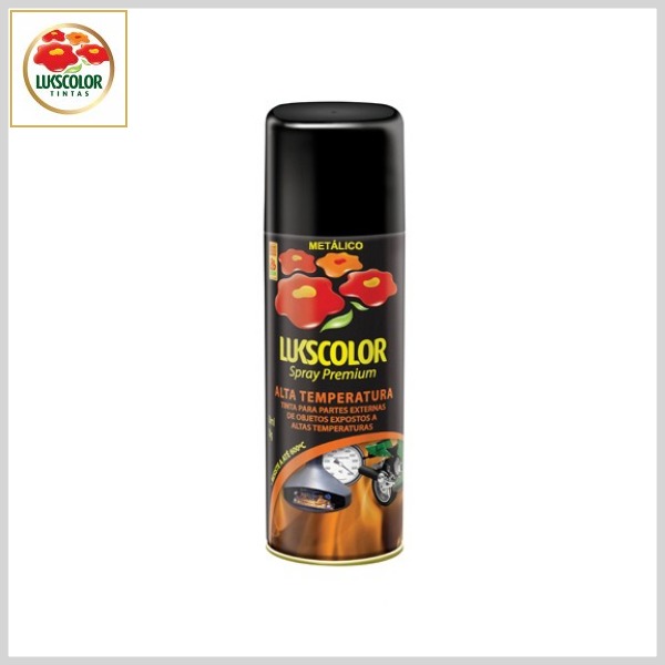 Tinta Spray Premium Metálico Alta Temperatura (Lata 300 ml)