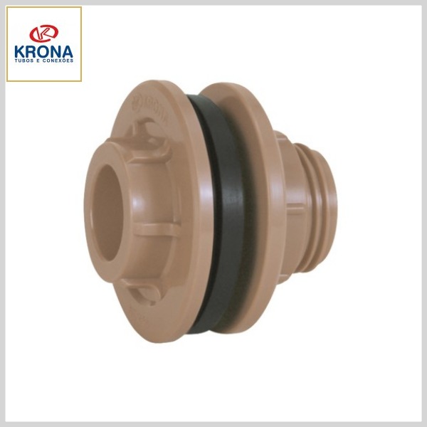 Adaptador PVC Água Fria Soldável c/Flange+Anel