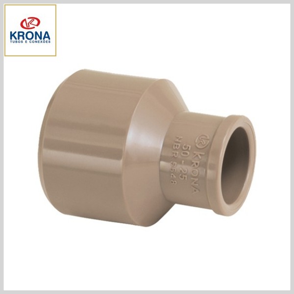 Bucha de Redução Longa PVC Marrom Soldável