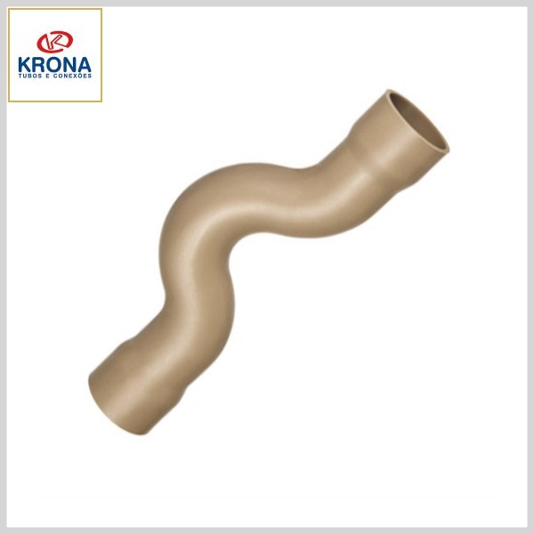Curva de Transposição PVC Marrom Soldável