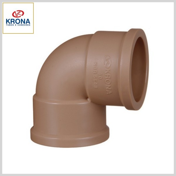 Joelho 90º PVC Marrom Soldável
