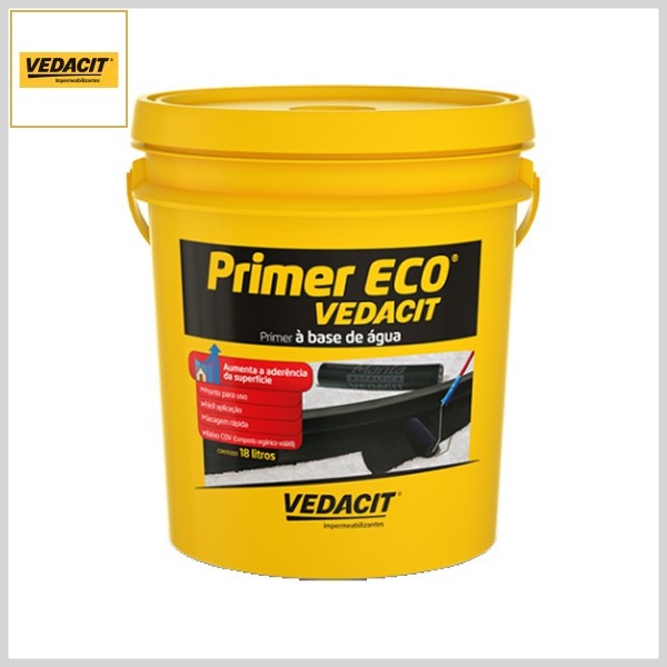 Primer Asfáltico Primer Eco Vedacit Base Água, 18lt