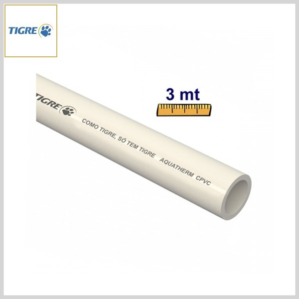 Tubo CPVC Água Quente Aquatherm® Soldável (Barra 3m)