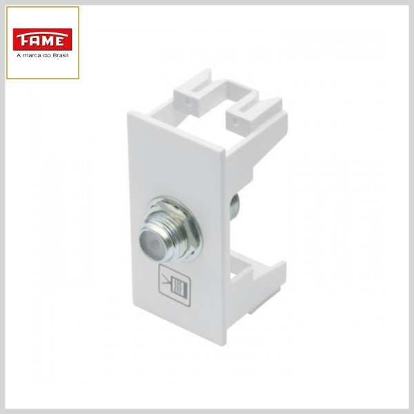 Módulo de Embutir Habitat Tomada Coaxial Tv/Vídeo