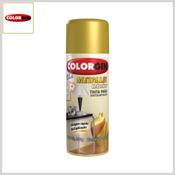 Tinta Metallik Interior Efeitos Metálicos, Spray 235g_350ml