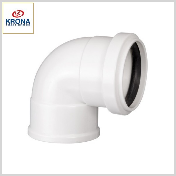 Joelho 90º PVC Esgoto Série Normal c/Anel
