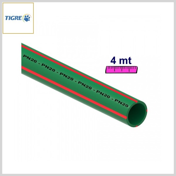 Tubo PPR Água PN20 Termofusão (Barra 4m)