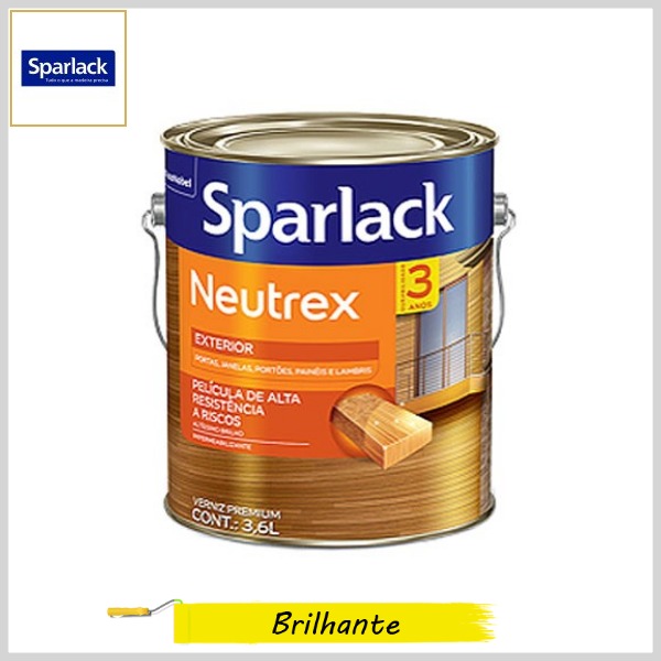 Verniz Tingidor Neutrex Premium Brilhante, Galão 3.6lt