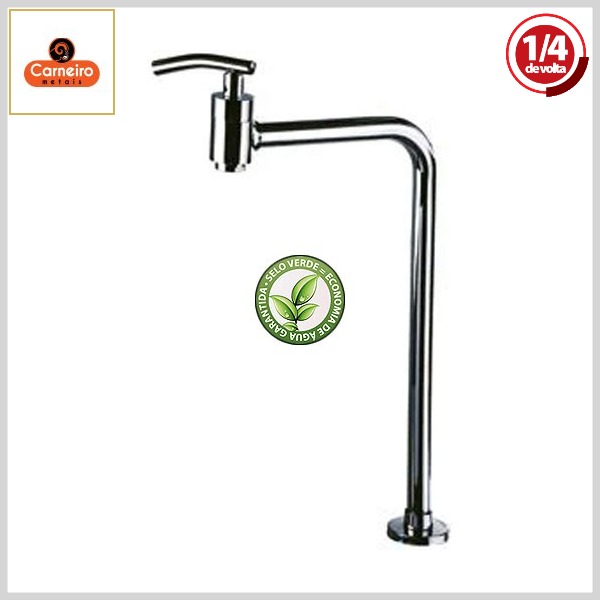 Torneira de Lavatório 1399 C62 Boer Mesa Bica 90º Fixa 37cm 1/4Volta Cromado