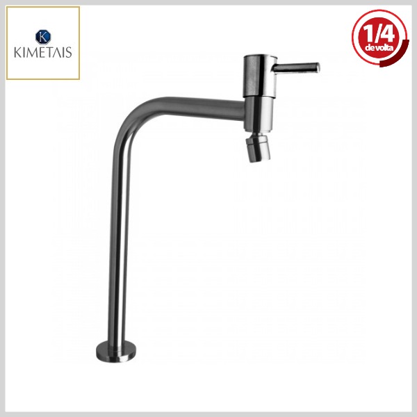 Torneira de Cozinha 1077 C58 DelicattaSlim Mesa Bica Alta 1/4Volta Cromado