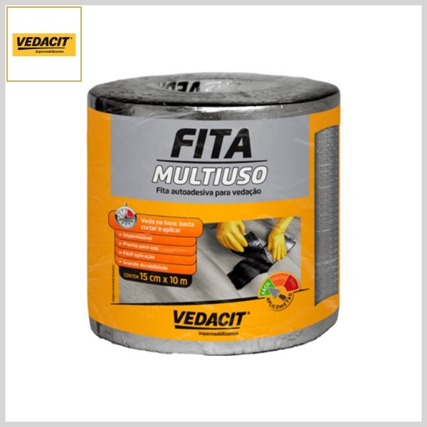 Fita Multiuso Auto-Adesiva Vedacit, 10mt x 15cm